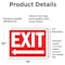 Signmission Exit Sign, Vinyl Decal, 14 in W, 10 in H, Exit with Left Arrow OS-2PACK-MISC-D-1014-L-19487 - alternate 4